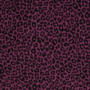 Viskose Webware Klara, Leomuster, fuchsia/schwarz